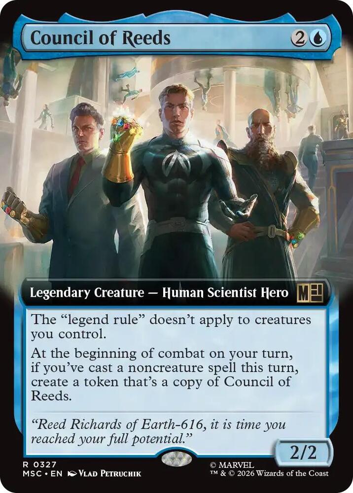 Council of Reeds 327 (Commander: Marvel Super Heroes)  - Extended Art