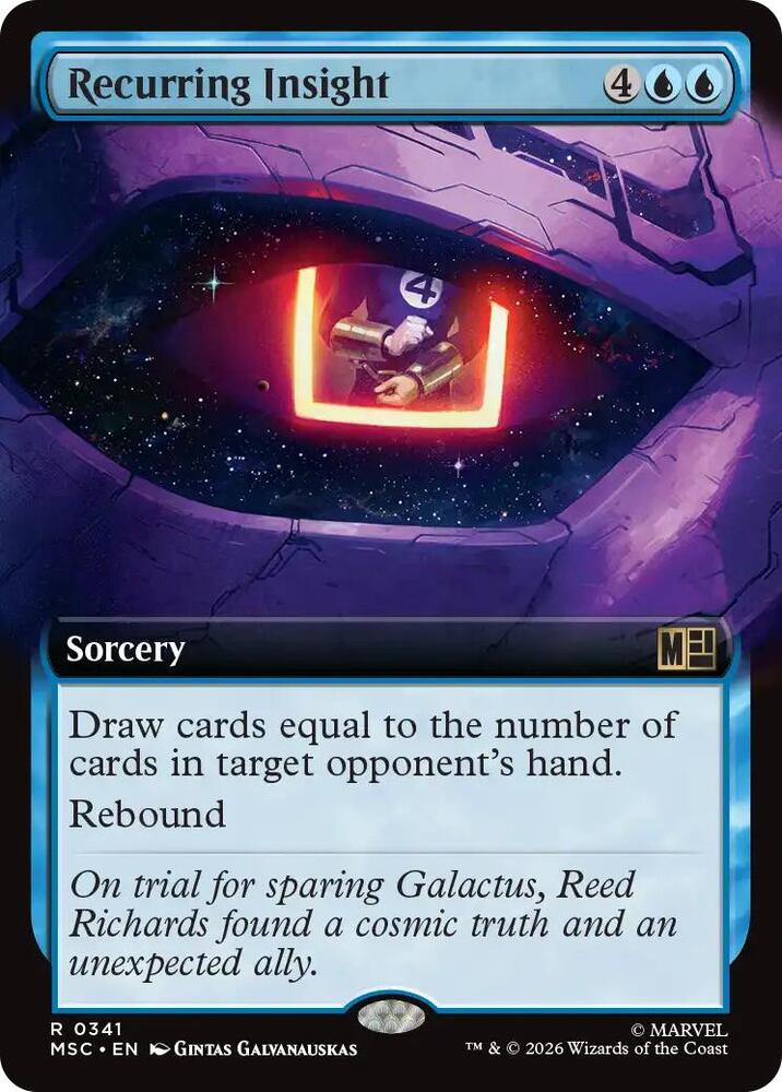 Recurring Insight 341 (Commander: Marvel Super Heroes)  - Extended Art