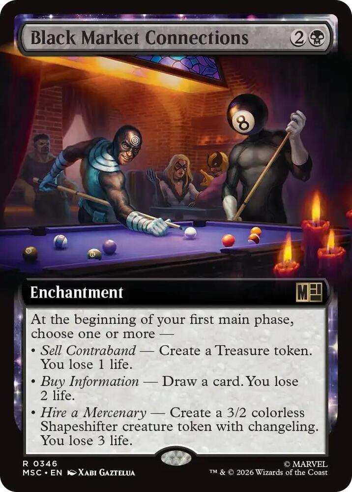 Black Market Connections 346 (Commander: Marvel Super Heroes)  - Extended Art