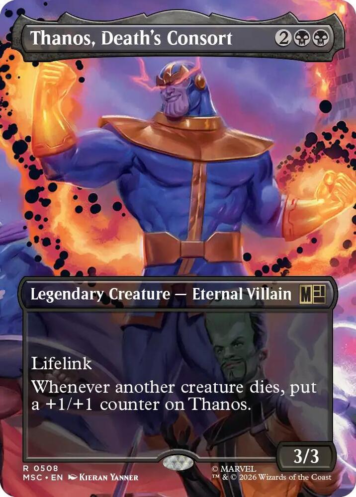 Thanos, Death's Consort 508 (Commander: Marvel Super Heroes)  - Borderless Foil