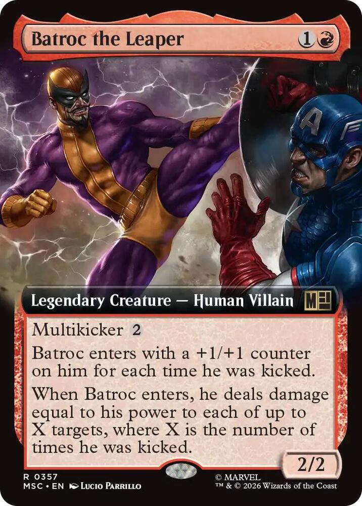 Batroc the Leaper 357 (Commander: Marvel Super Heroes)  - Extended Art
