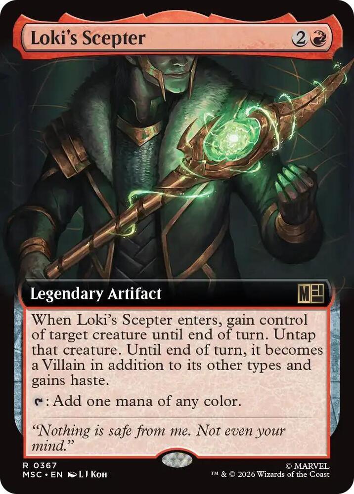 Loki's Scepter 367 (Commander: Marvel Super Heroes)  - Extended Art