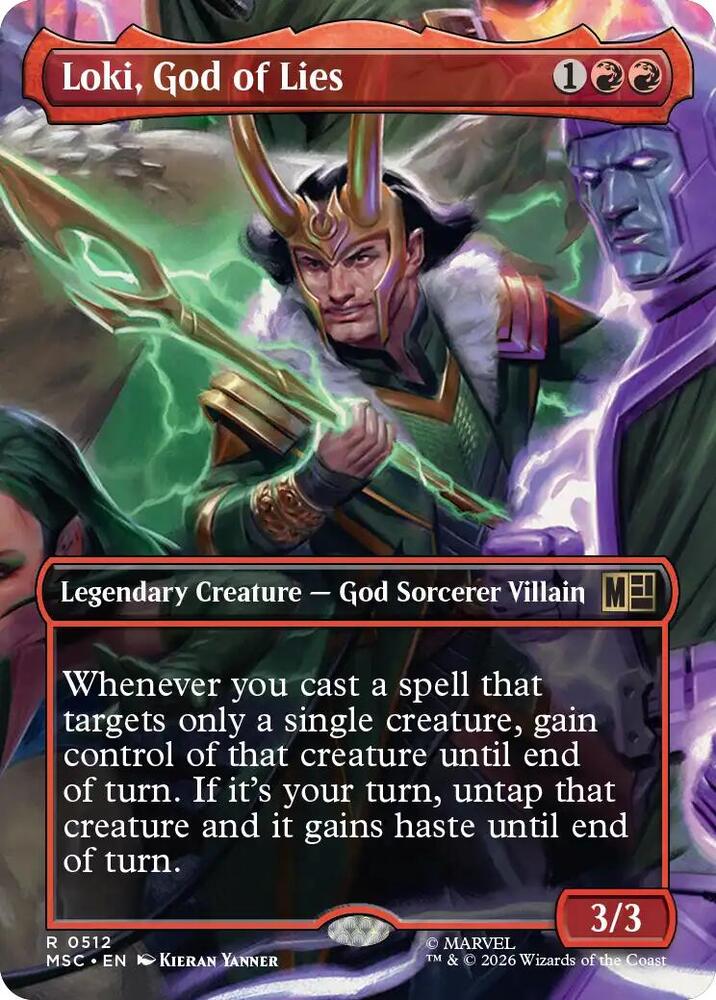 Loki, God of Lies 512 (Commander: Marvel Super Heroes)  - Borderless Foil