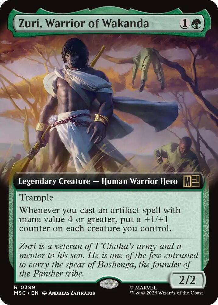 Zuri, Warrior of Wakanda 389 (Commander: Marvel Super Heroes)  - Extended Art