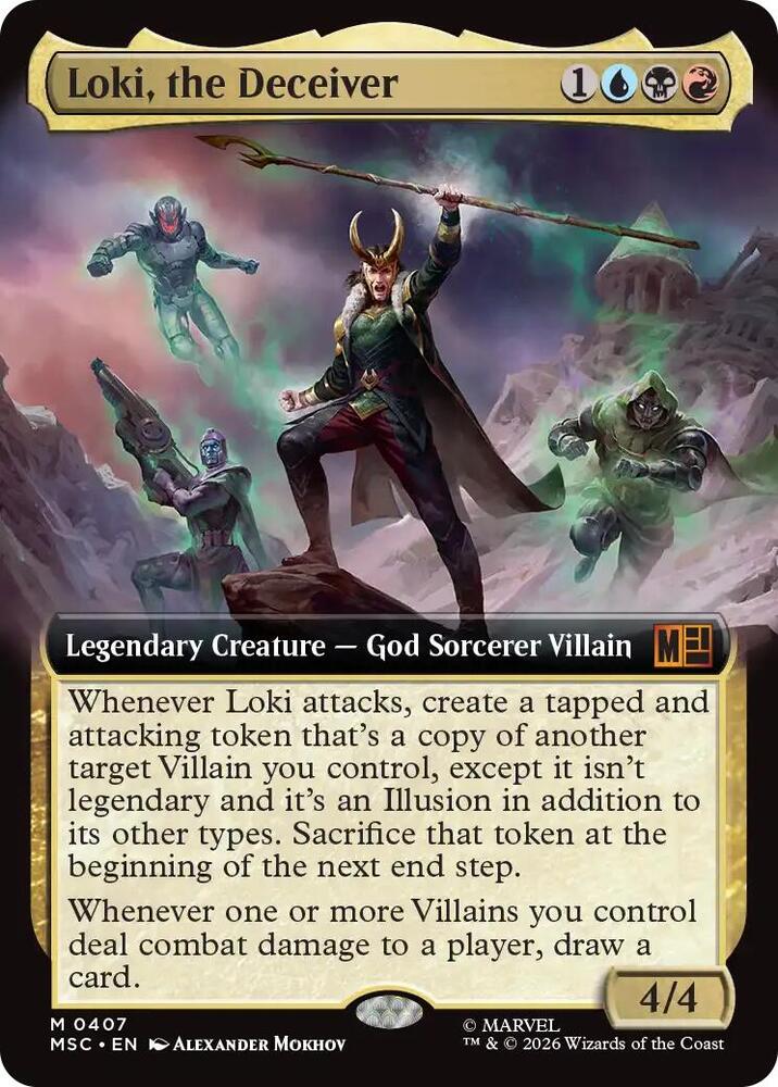 Loki, the Deceiver 407 (Commander: Marvel Super Heroes)  - Extended Art