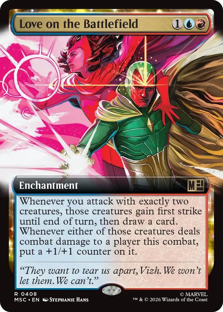 Love on the Battlefield 408 (Commander: Marvel Super Heroes)  - Extended Art