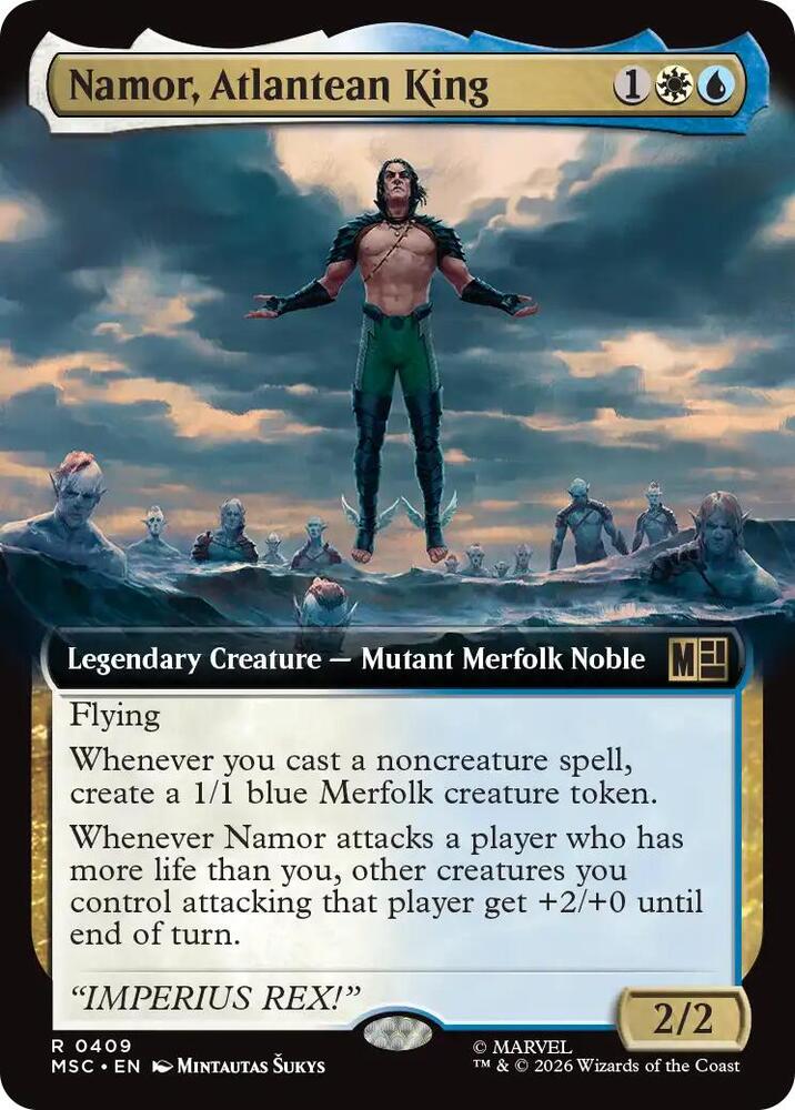 Namor, Atlantean King 409 (Commander: Marvel Super Heroes)  - Extended Art