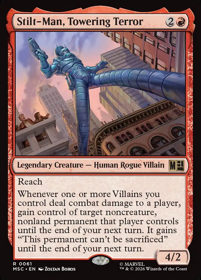 Stilt-Man, Towering Terror 61 (Commander: Marvel Super Heroes)  - Surge Foil