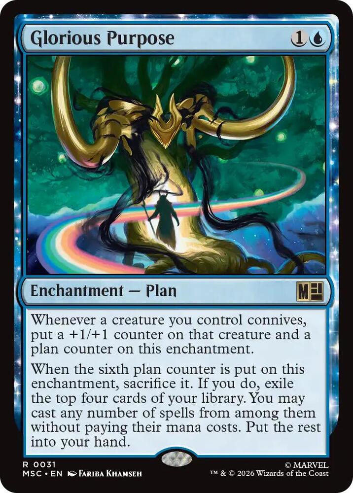 Glorious Purpose 31 (Commander: Marvel Super Heroes)  - Surge Foil