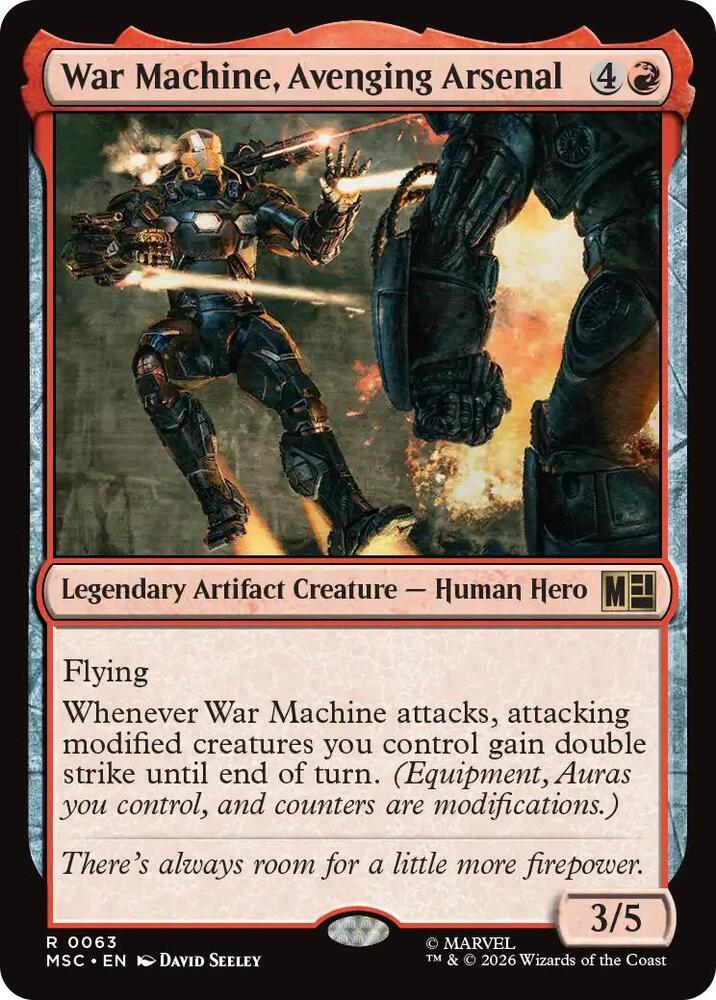 War Machine, Avenging Arsenal 63 (Commander: Marvel Super Heroes)  - Surge Foil