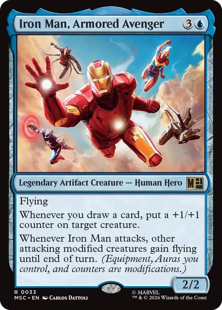 Iron Man, Armored Avenger 33 (Commander: Marvel Super Heroes)  - Surge Foil