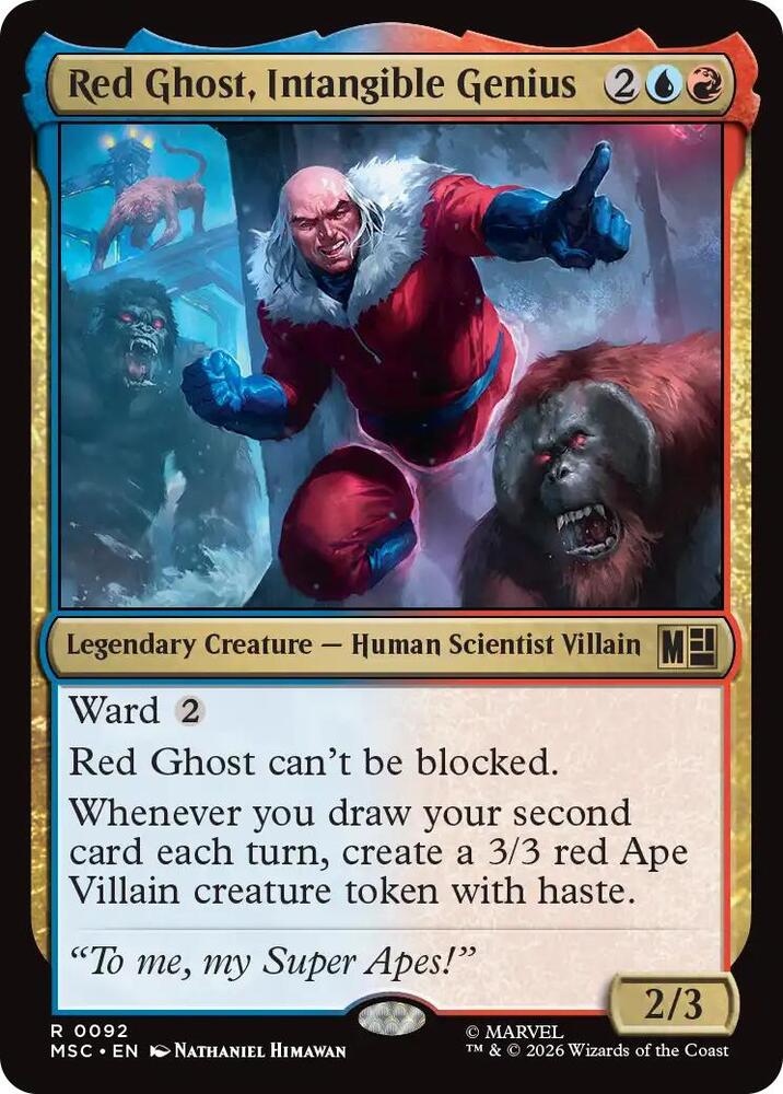 Red Ghost, Intangible Genius 92 (Commander: Marvel Super Heroes)  - Surge Foil