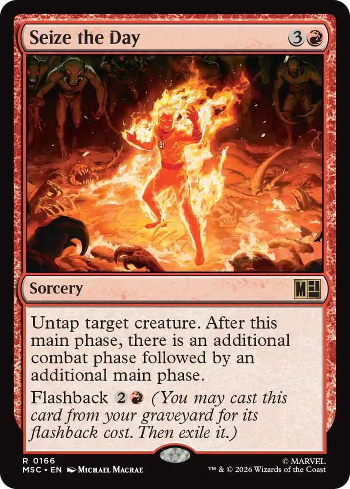 Seize the Day 166 (Commander: Marvel Super Heroes)  - Surge Foil
