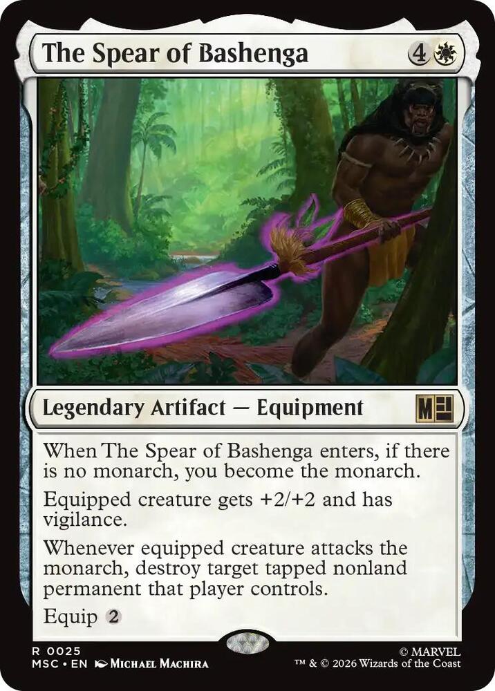 The Spear of Bashenga 25 (Commander: Marvel Super Heroes)  - Surge Foil
