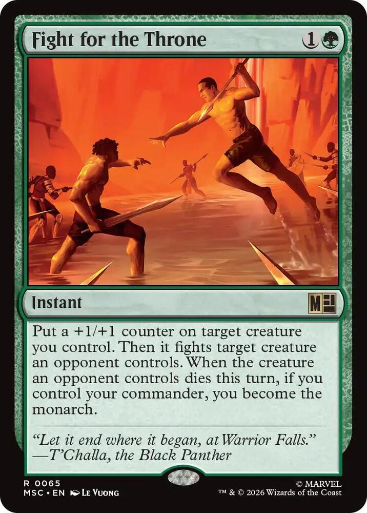 Fight for the Throne 65 (Commander: Marvel Super Heroes)  - Surge Foil