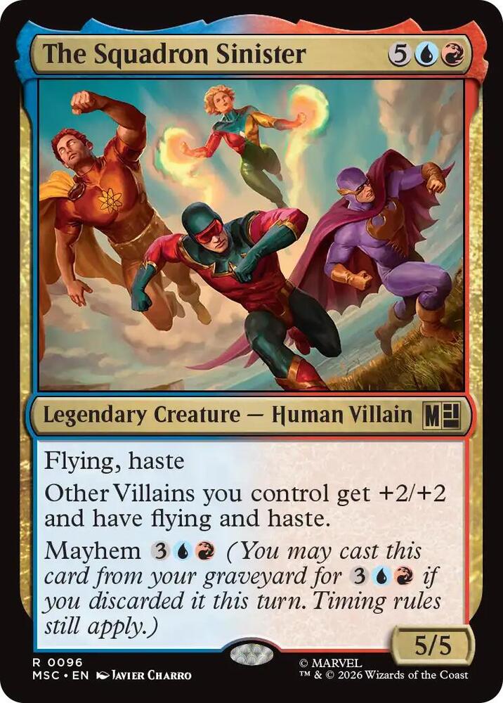 The Squadron Sinister 96 (Commander: Marvel Super Heroes)  - Surge Foil