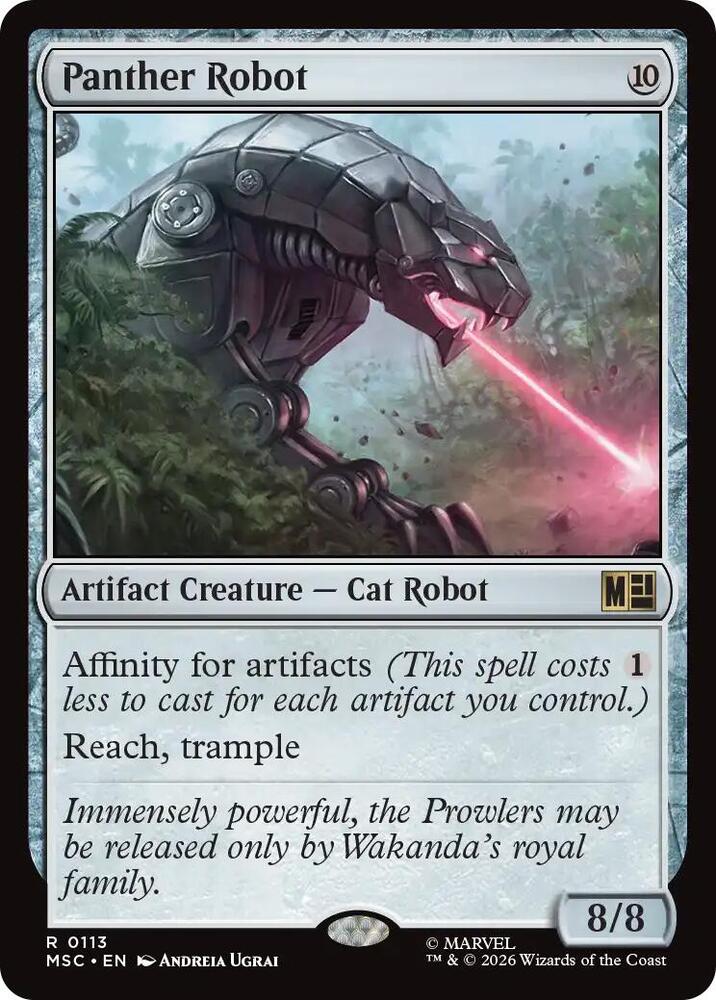 Panther Robot 113 (Commander: Marvel Super Heroes)  - Surge Foil