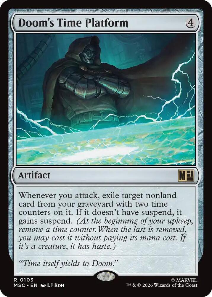 Doom's Time Platform 103 (Commander: Marvel Super Heroes)  - Surge Foil