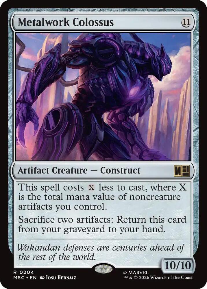 Metalwork Colossus 204 (Commander: Marvel Super Heroes)  - Surge Foil