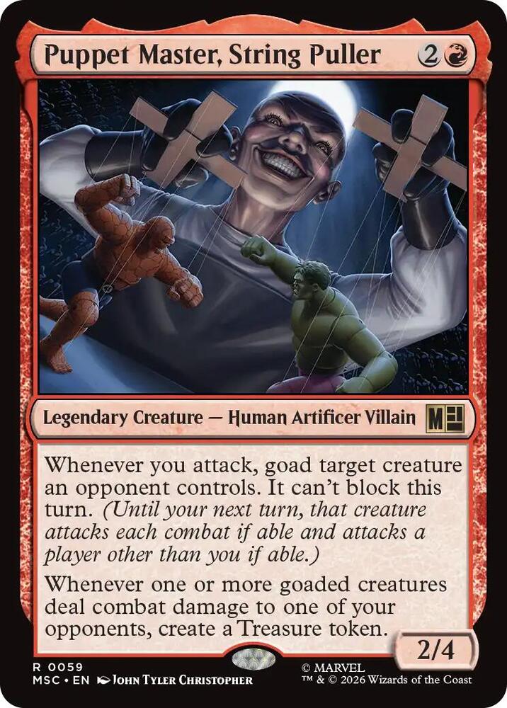 Puppet Master, String Puller 59 (Commander: Marvel Super Heroes)  - Surge Foil