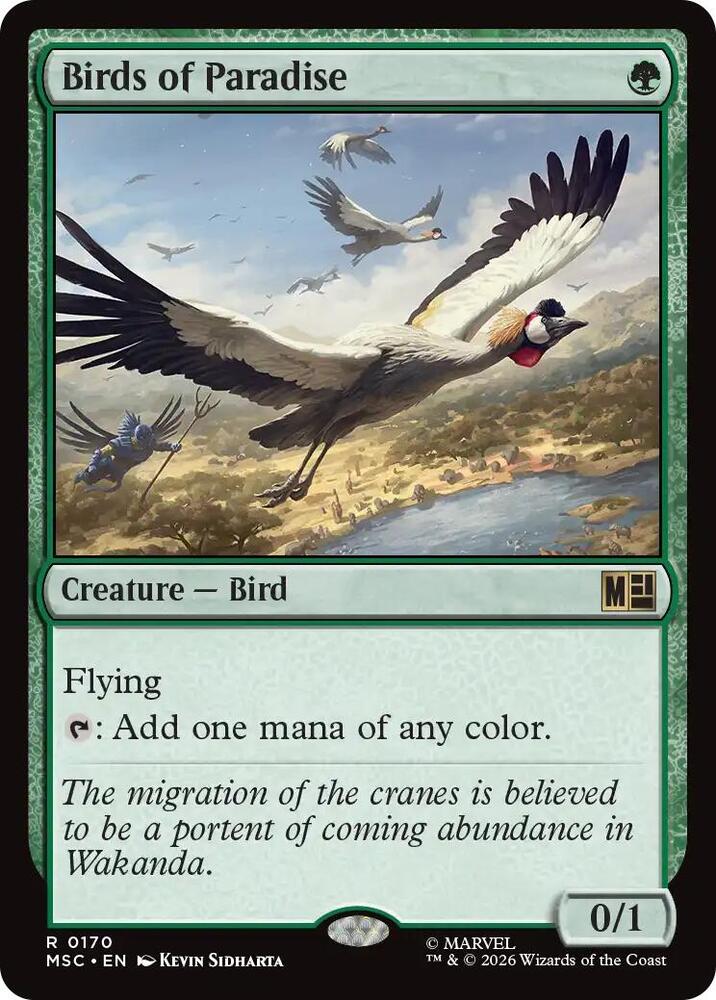 Birds of Paradise 170 (Commander: Marvel Super Heroes)  - Surge Foil