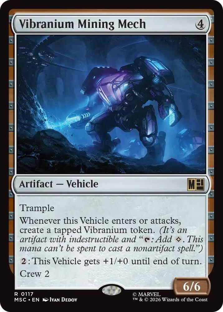 Vibranium Mining Mech 117 (Commander: Marvel Super Heroes)  - Surge Foil