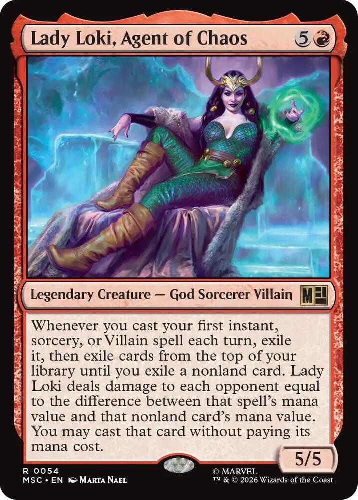 Lady Loki, Agent of Chaos 54 (Commander: Marvel Super Heroes)  - Surge Foil