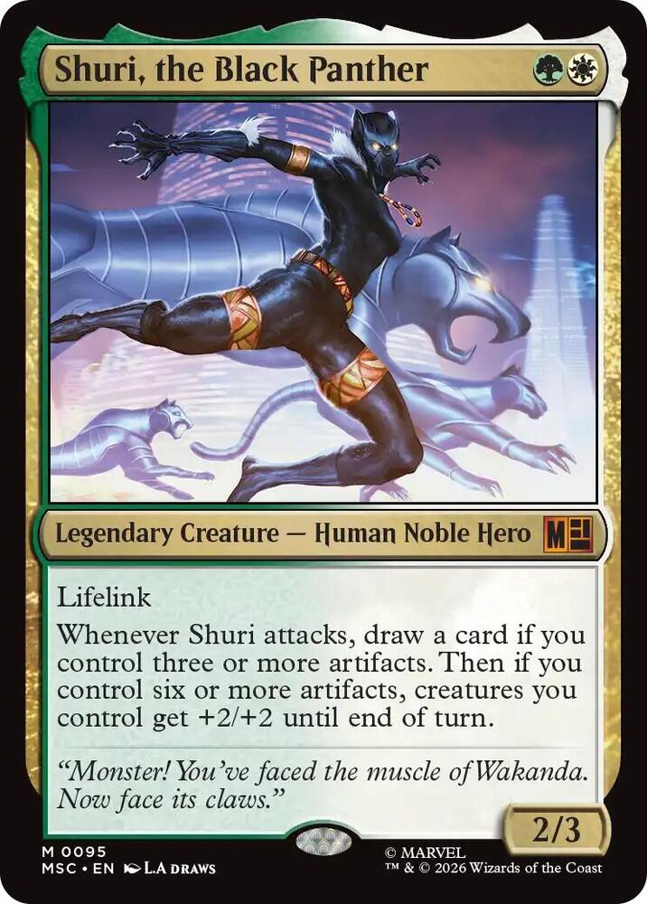 Shuri, the Black Panther 95 (Commander: Marvel Super Heroes)  - Surge Foil