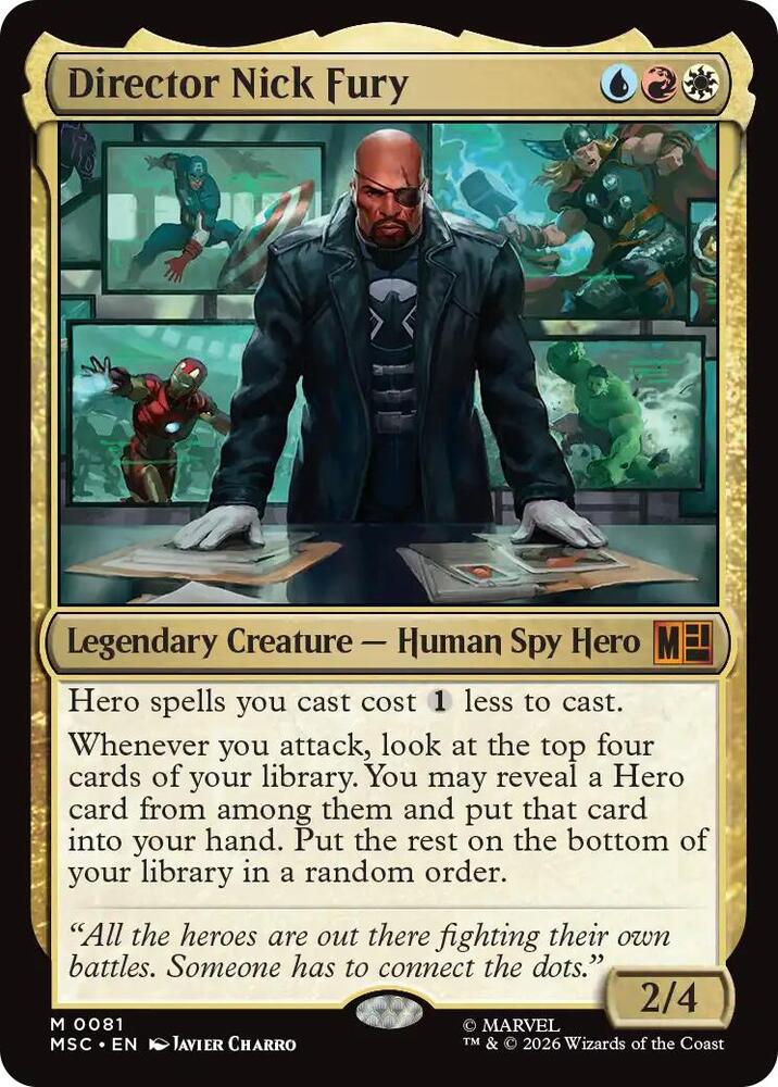 Director Nick Fury 81 (Commander: Marvel Super Heroes)  - Surge Foil