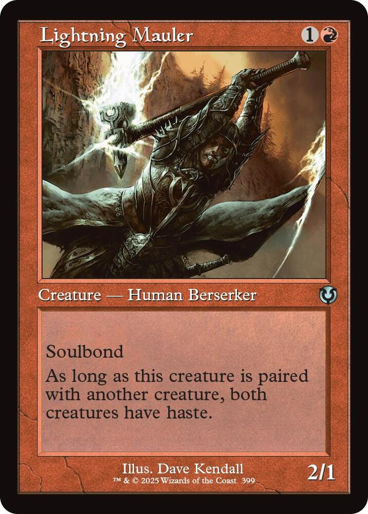 Lightning Mauler 399/287 (Innistrad Remastered)  - Retro
