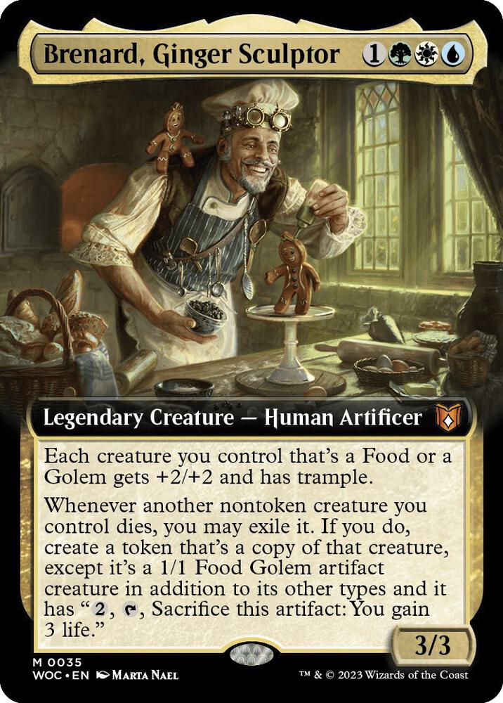 Brenard, Ginger Sculptor 35 (Commander: Wilds of Eldraine)  - Extended Art