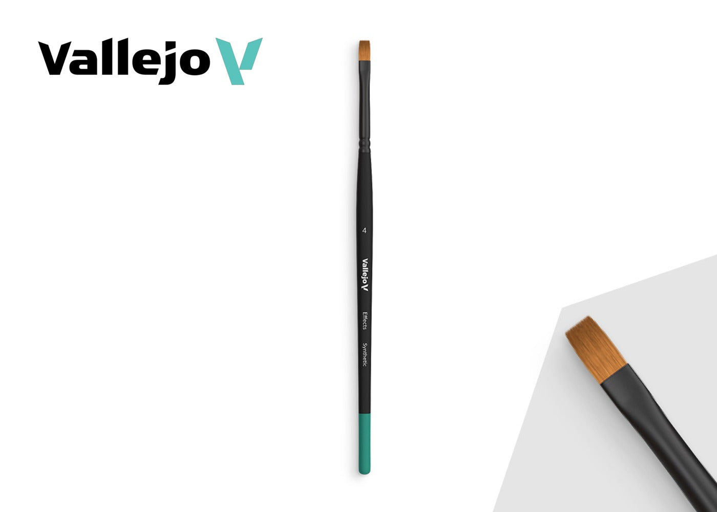 Vallejo Effects No. 4 Flat Rectangular Brush - Good Games