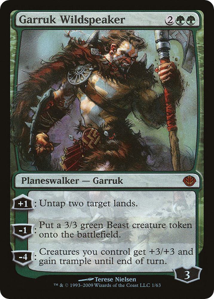 Garruk Wildspeaker 1/63 (Duel Decks: Garruk vs. Liliana)  - Foil