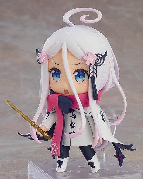 Close-up of Arsnotoria Nendoroid smiling with detailed hat and hair