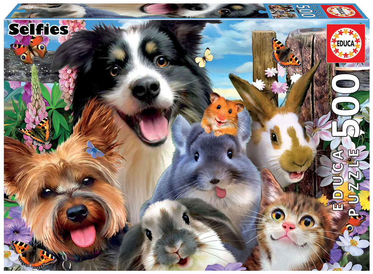 Educa - Yard Buddies Selfie 500 Piece Jigsaw