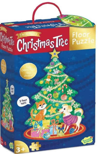 Peaceable Kingdom Christmas Tree - 49 piece Floor Puzzle