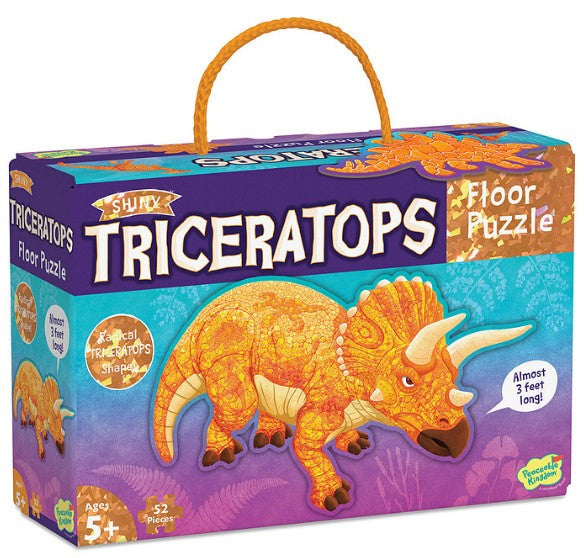 Peaceable Kingdom Triceratops - 52 piece Floor Puzzle