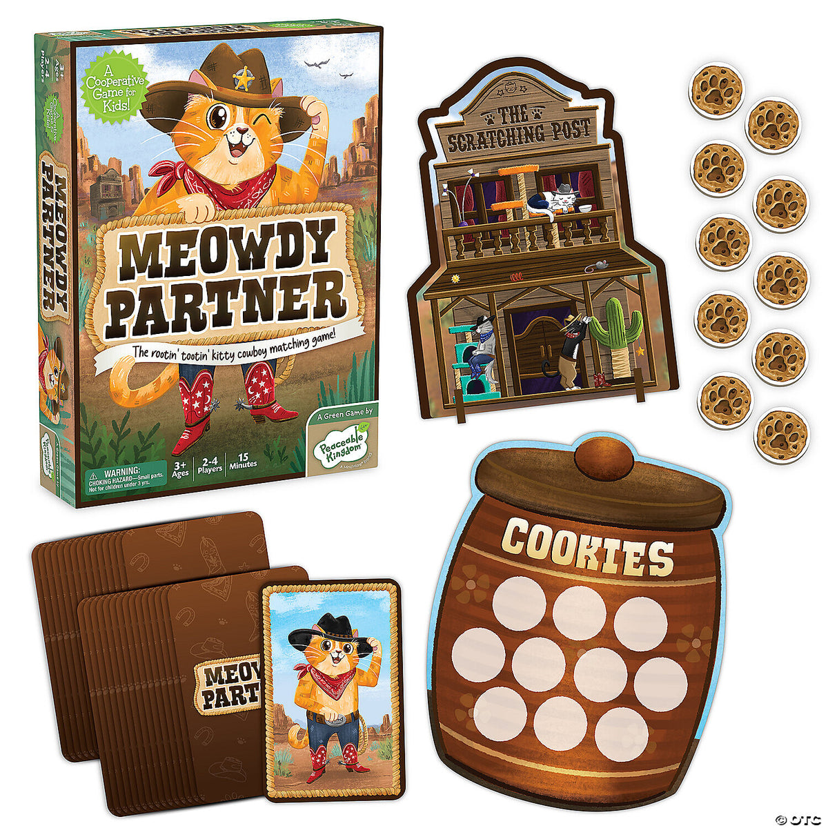 Peaceable Kingdom Meowdy Partner Card Game