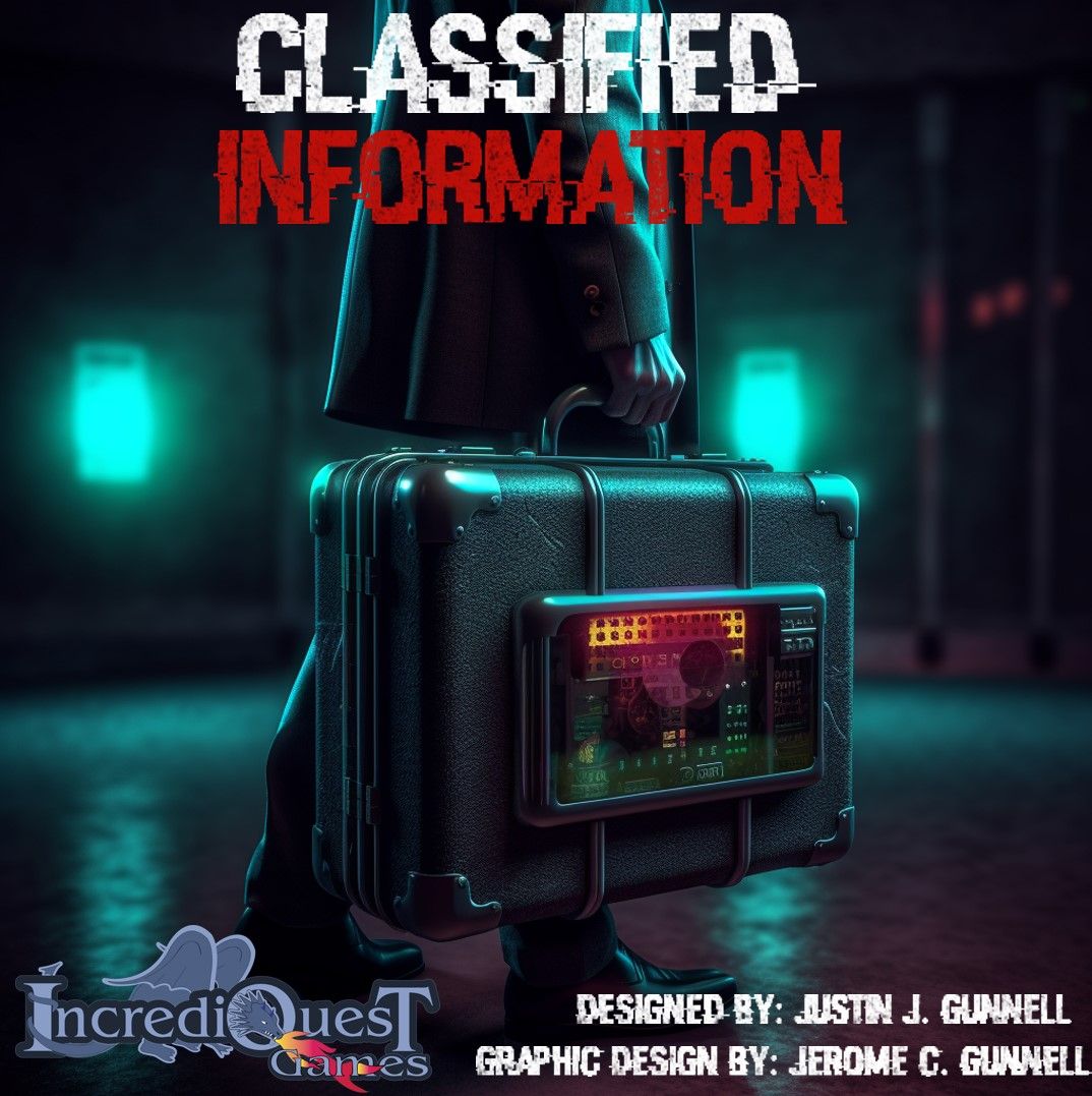 IncrediQuest Games Classified Information (Clamshell) Card Game