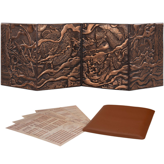3D Faux-Leather Customizable Game Master Screen - Good Games