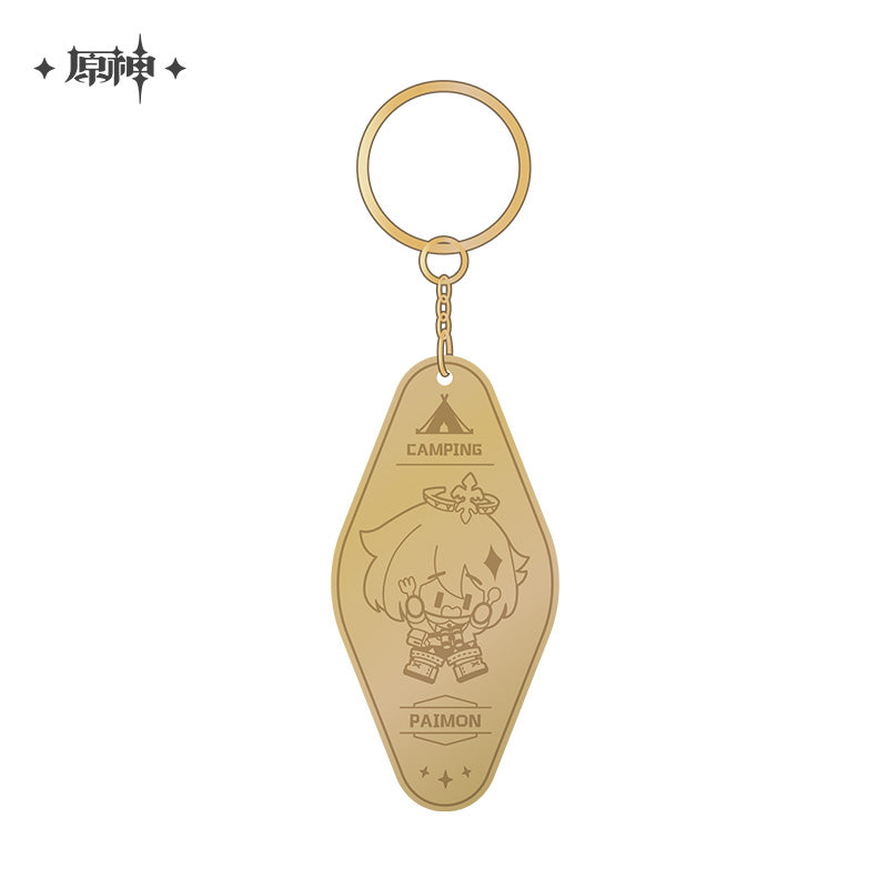 Genshin Impact Go Camping! Series Metal Keychain - Good Games