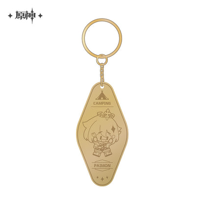 Genshin Impact Go Camping! Series Metal Keychain - Good Games