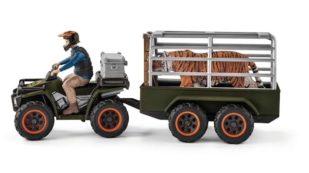 Schleich - Quad Bike With Trailer And Ranger - Good Games