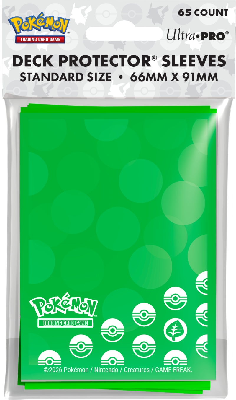 Pokémon TCG Ultra PRO Deck Protector Sleeves (65 ct), Standard Size 66mm x 91mm