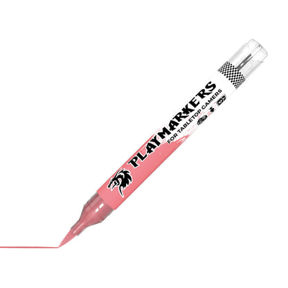 AK Interactive Pink Playmarkers marker for tabletop gamers drawing a thin pink line on a white surface