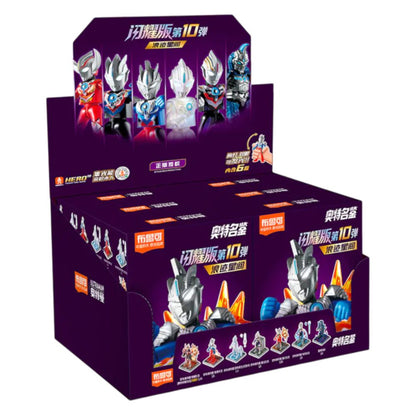 Blokees Figures - Ultraman (Luminous Eyes & Chest) 73210 - Shining Version10 - Wander In The Galaxy - 6 In 1 Blind Box Display