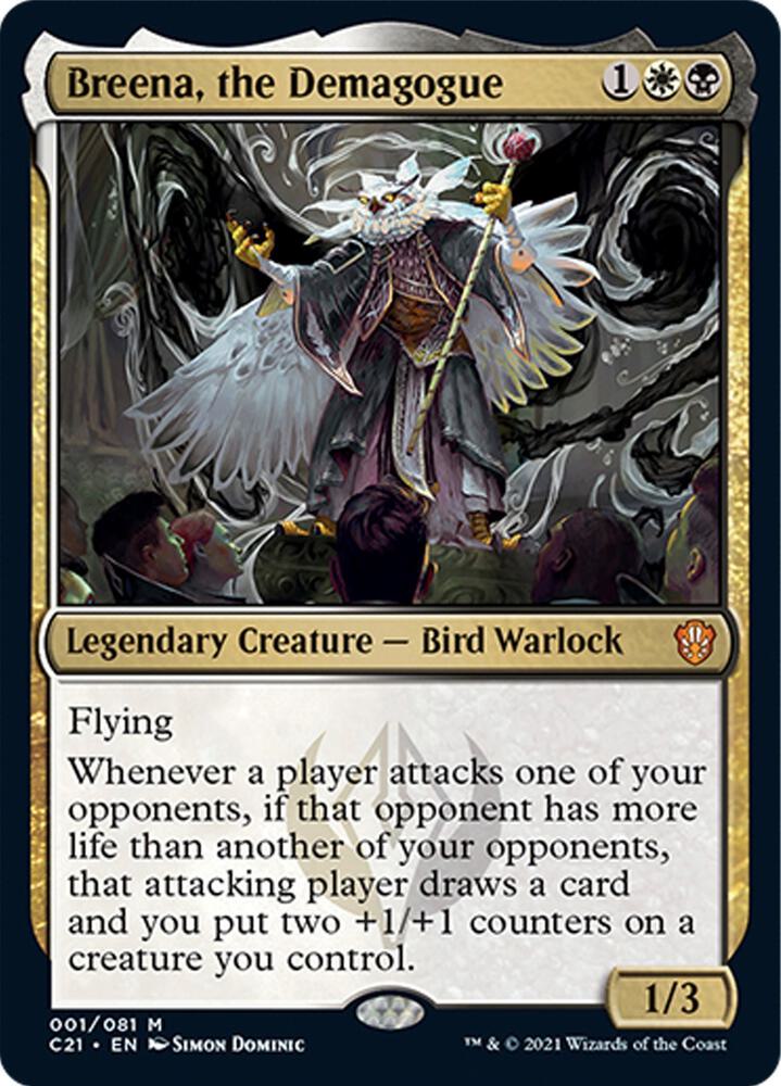 Breena the Demagogue 1 (Commander 2021)  - Foil