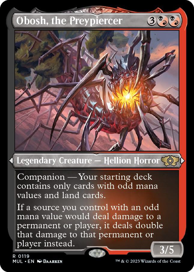 Obosh, the Preypiercer 119 (March of the Machine: Multiverse Legends)  - Etched Foil