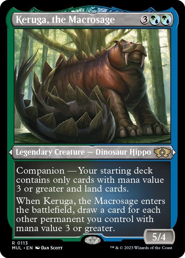 Keruga, the Macrosage 113/65 (March of the Machine: Multiverse Legends)  - Etched Foil
