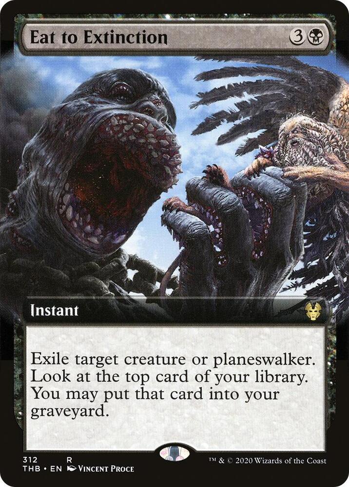Eat to Extinction 312/254 (Theros Beyond Death)  - Extended Art